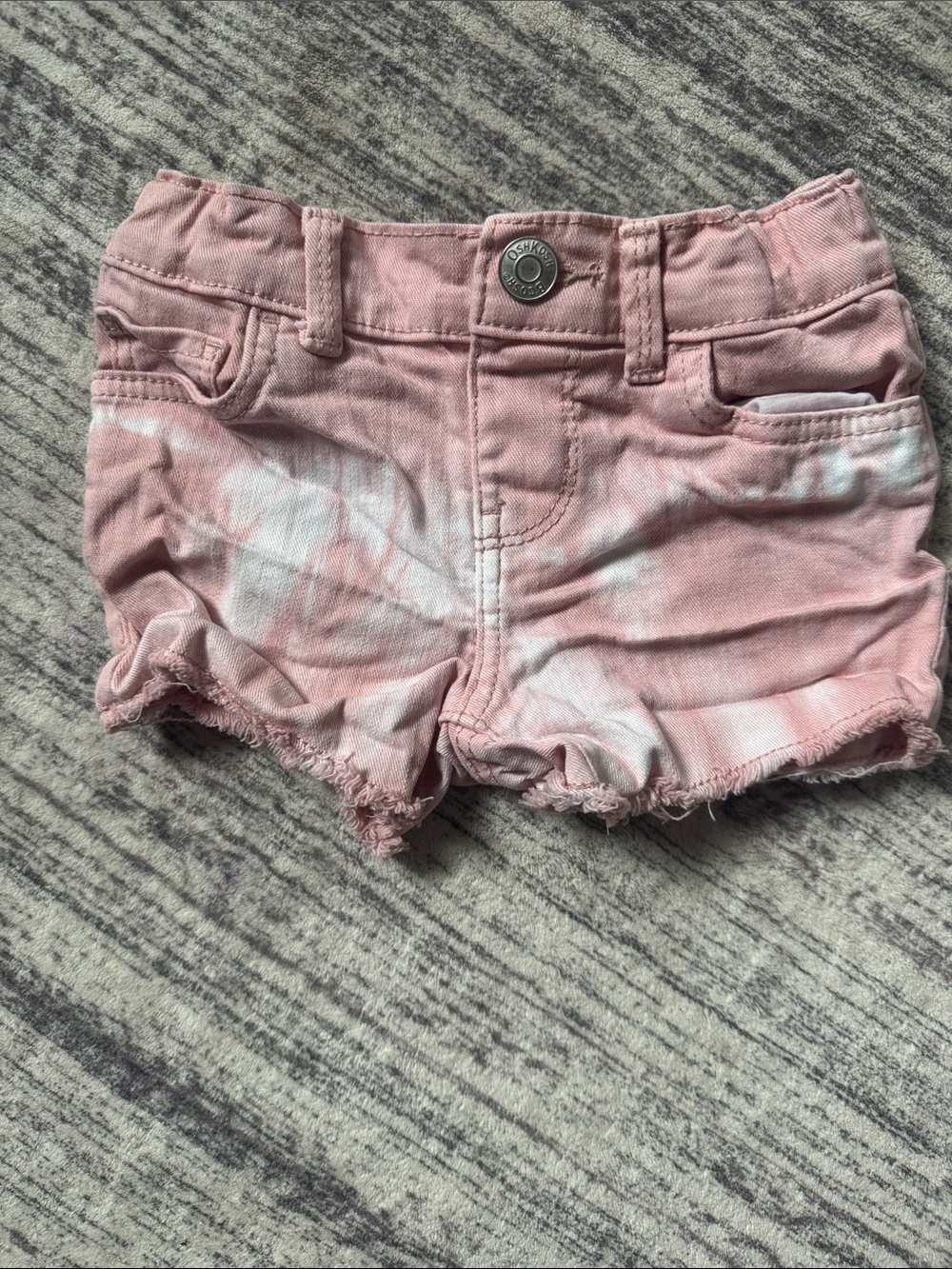 OshKosh B'gosh Pink Tie-Dye Denim Shorts